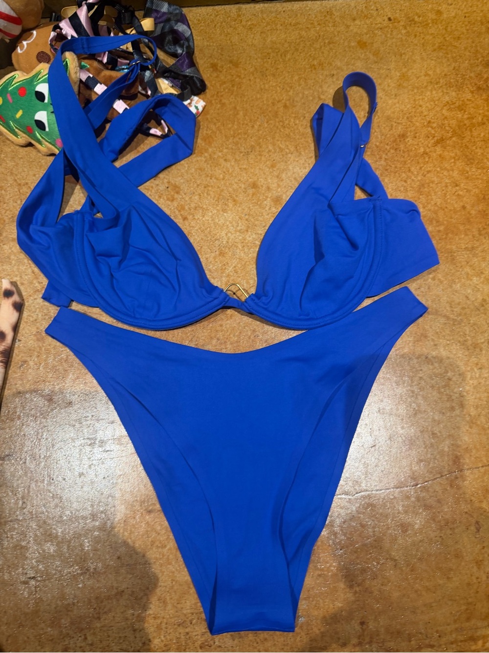 Blue l space bikini - Classic Scoop Design with underwire